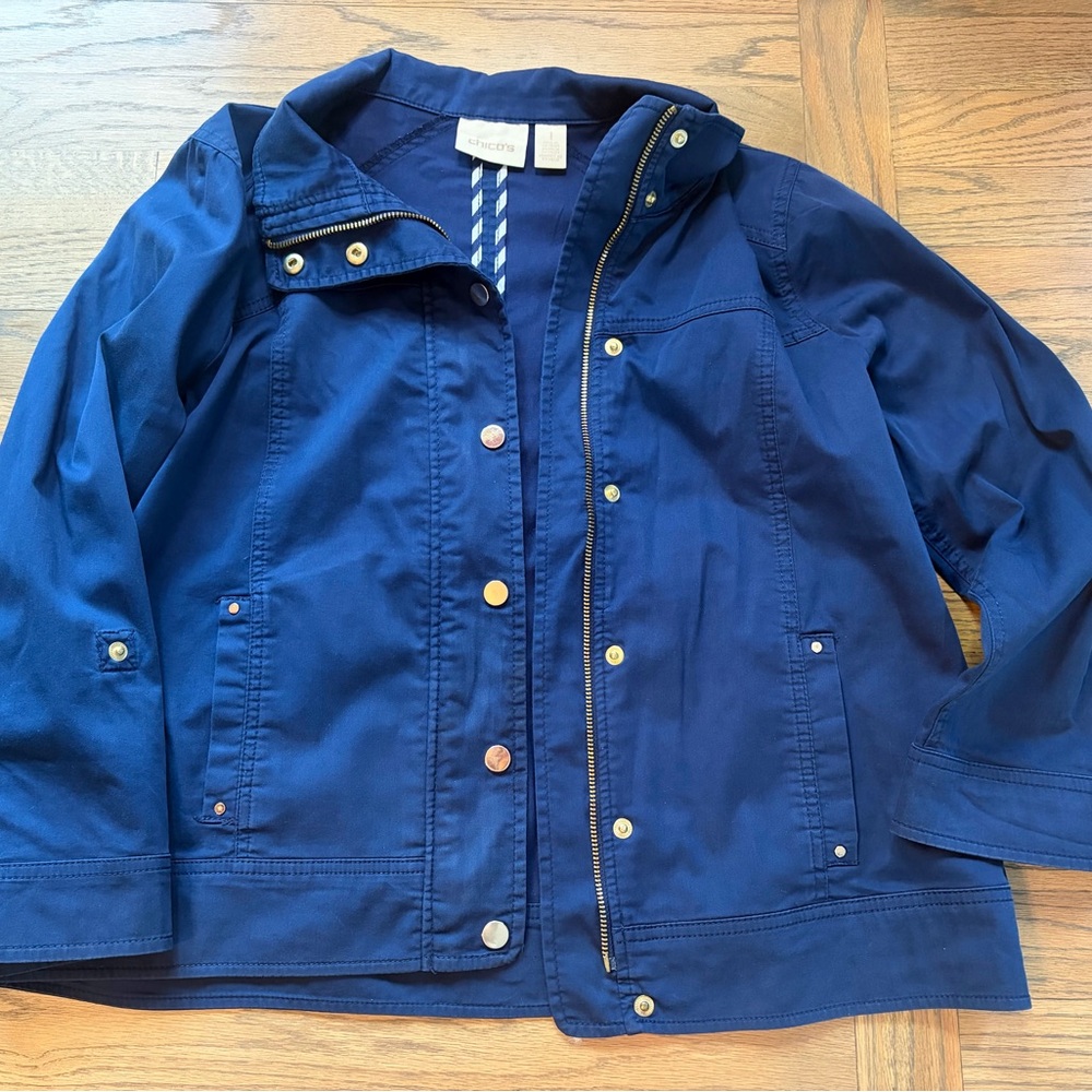 Chico’s Jacket Size 1 (US 8–10) Classic Chic Layering Piece